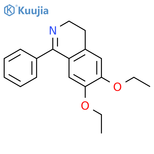 Isoquinoline, 6,7-diethoxy-3,4-dihydro-1-phenyl- structure