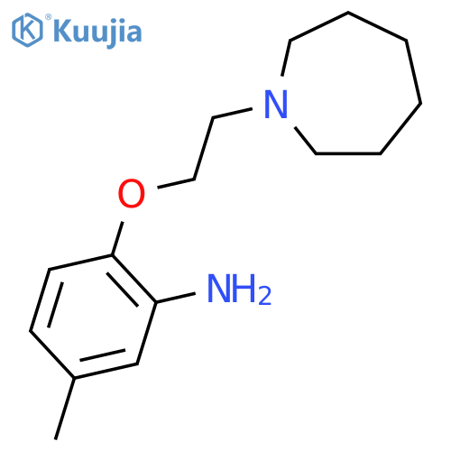 2-2-(Azepan-1-yl)ethoxy-5-methylaniline structure