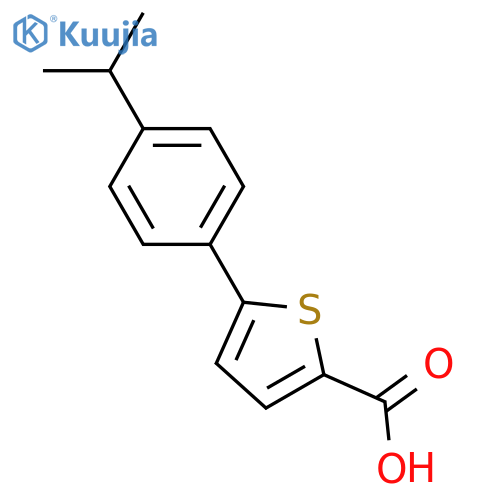 5-(4-Isopropylphenyl)thiophene-2-carboxylic acid structure