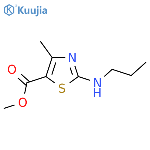 Methyl 4-methyl-2-(propylamino)-1,3-thiazole-5-carboxylate structure