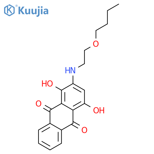 9,10-Anthracenedione,2-[(2-butoxyethyl)amino]-1,4-dihydroxy- structure