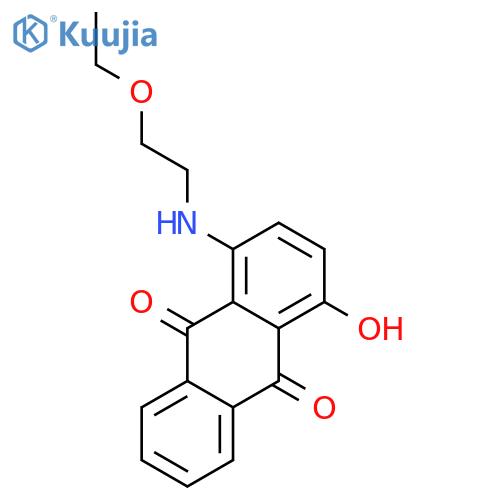 9,10-Anthracenedione,1-[(2-ethoxyethyl)amino]-4-hydroxy- structure