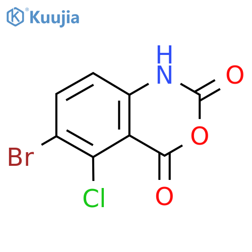 5-Bromo-6-chloro-isatoic anhydride structure