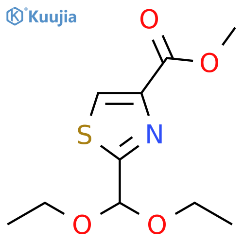 methyl 2-(diethoxymethyl)thiazole-4-carboxylate structure