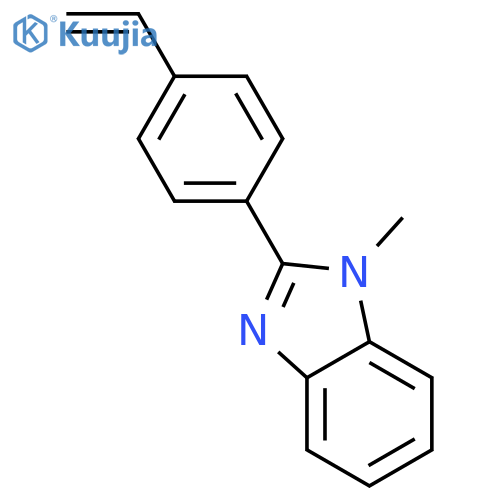 2-(4-ethenylphenyl)-1-methylbenzimidazole structure