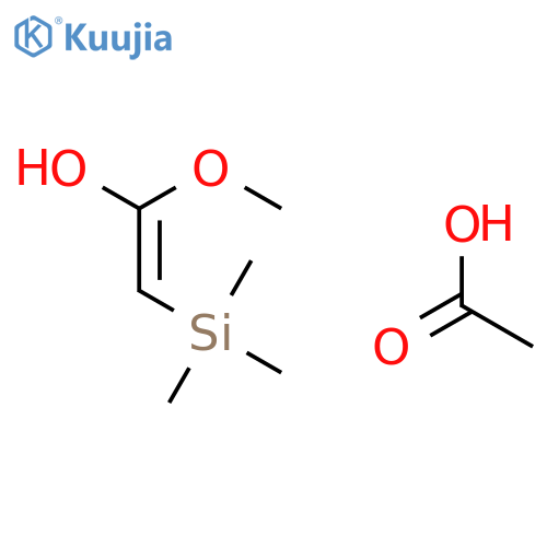 Ethenol, 1-methoxy-2-(trimethylsilyl)-, acetate, (Z)- structure