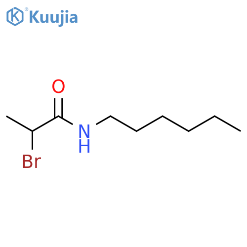 Propanamide, 2-bromo-N-hexyl- structure