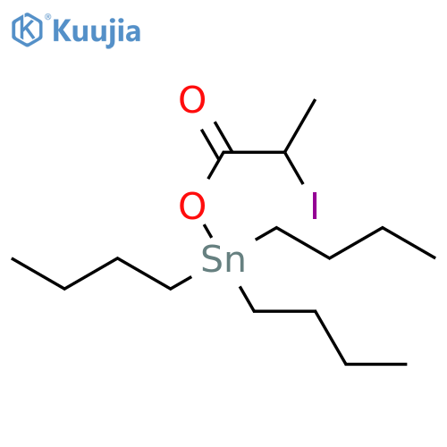 Stannane, tributyl(2-iodo-1-oxopropoxy)- structure