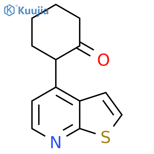 Cyclohexanone, 2-thieno[2,3-b]pyridin-4-yl- structure