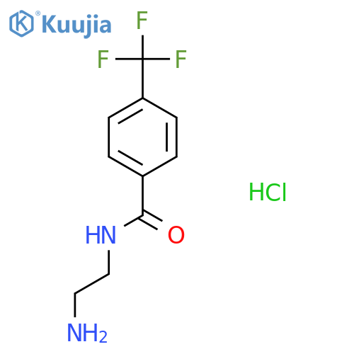 N-(2-aminoethyl)-4-(trifluoromethyl)benzamide hydrochloride structure