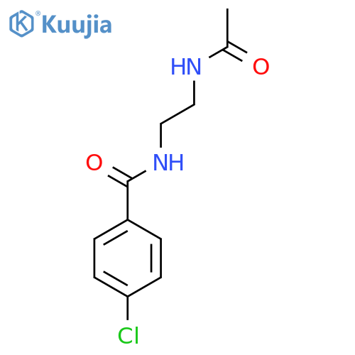 Benzamide, N-[2-(acetylamino)ethyl]-4-chloro- structure