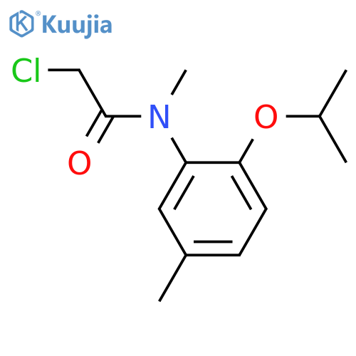 Acetamide, 2-chloro-N-methyl-N-[5-methyl-2-(1-methylethoxy)phenyl]- structure