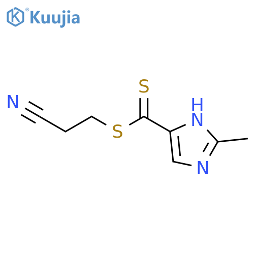 1H-Imidazole-4-carbodithioic acid, 2-methyl-, 2-cyanoethyl ester structure