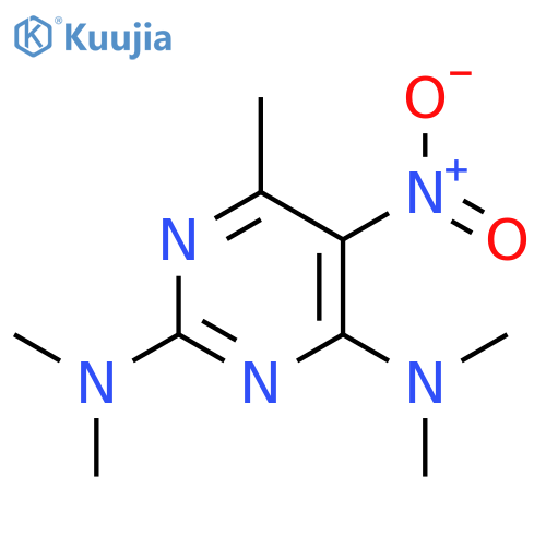 6,N2,N2,N4,N4-pentamethyl-5-nitro-pyrimidine-2,4-diyldiamine structure