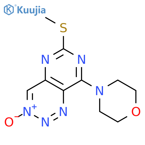 Pyrimido[5,4-d]-1,2,3-triazine, 6-(methylthio)-8-(4-morpholinyl)-, 3-oxide structure