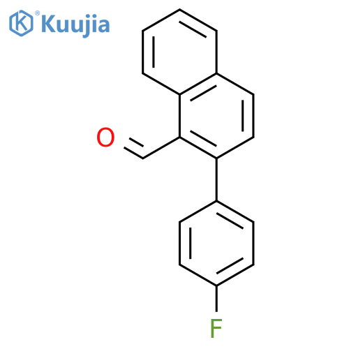 1-Naphthalenecarboxaldehyde, 2-(4-fluorophenyl)- structure