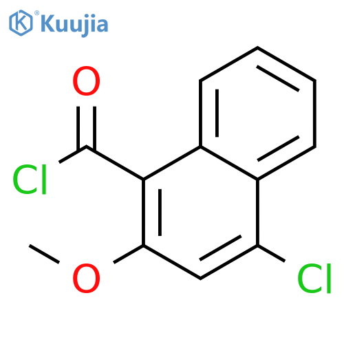 1-Naphthalenecarbonyl chloride, 4-chloro-2-methoxy- structure