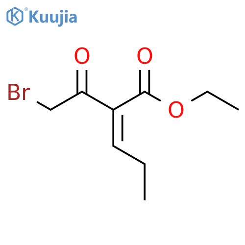 2-Pentenoic acid, 2-(2-bromoacetyl)-, ethyl ester, (2Z)- structure
