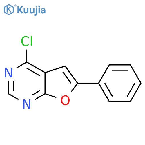 4-Chloro-6-phenylfuro[2,3-d]pyrimidine structure
