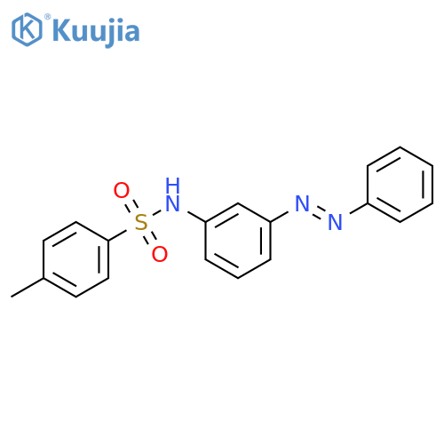 Benzenesulfonamide, 4-methyl-N-[3-(phenylazo)phenyl]- structure