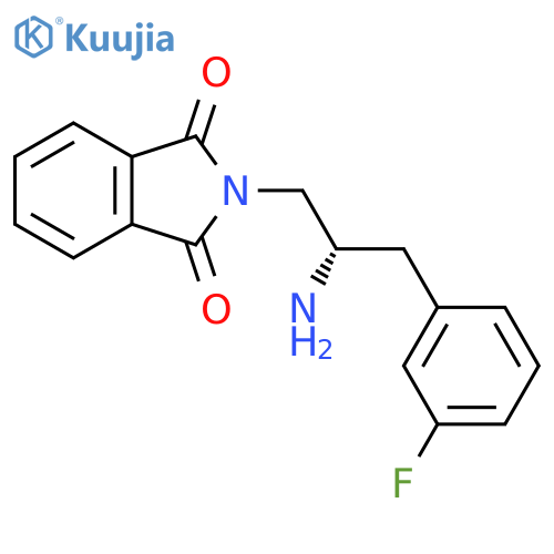 2-(2S)-2-Amino-3-(3-fluorophenyl)propyl-1H-isoindole-1,3(2H)-dione structure
