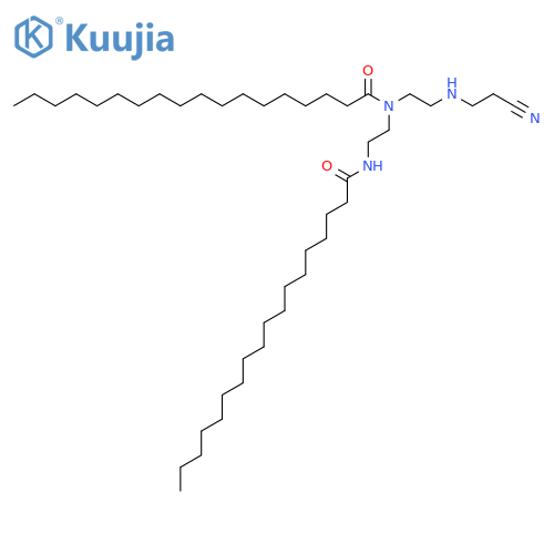 Octadecanamide,N-[2-[(2-cyanoethyl)amino]ethyl]-N-[2-[(1-oxooctadecyl)amino]ethyl]- structure