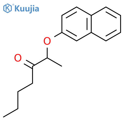 3-Heptanone, 2-(2-naphthalenyloxy)- structure