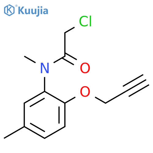 Acetamide, 2-chloro-N-methyl-N-[5-methyl-2-(2-propynyloxy)phenyl]- structure