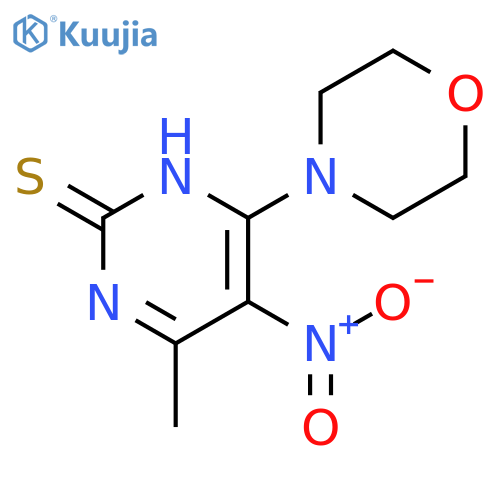 2(1H)-Pyrimidinethione, 4-methyl-6-(4-morpholinyl)-5-nitro- structure