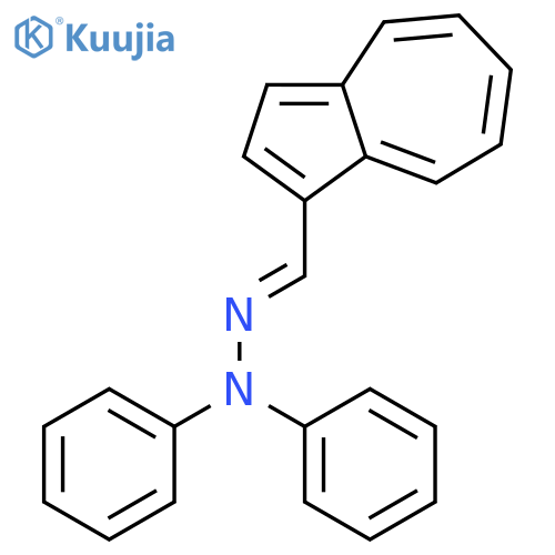 1-Azulenecarboxaldehyde, diphenylhydrazone structure