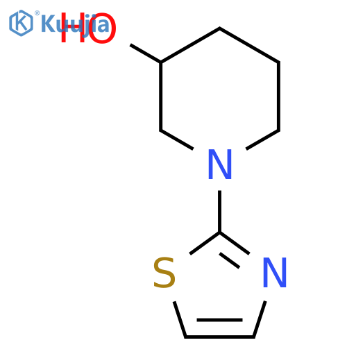 1-(1,3-thiazol-2-yl)piperidin-3-ol structure