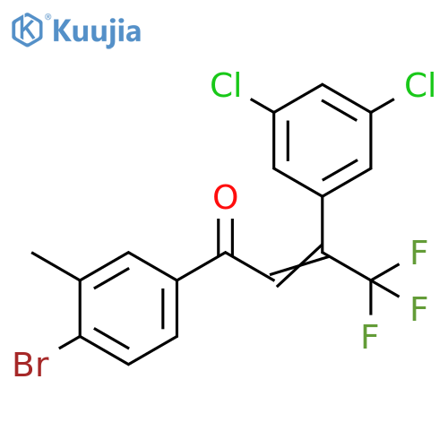 1-(4-Bromo-3-methylphenyl)-3-(3,5-dichlorophenyl)-4,4,4-trifluorobut-2-en-1-one structure
