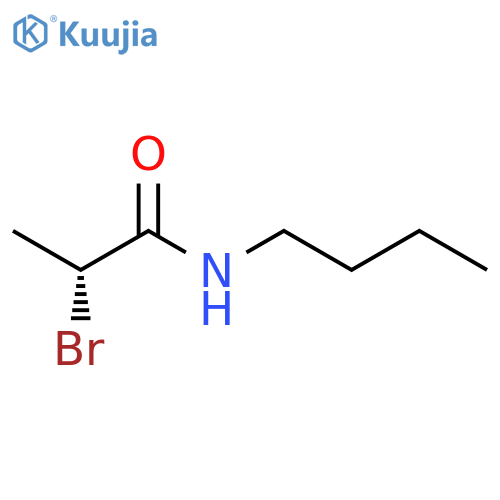 Propanamide, 2-bromo-N-butyl-, (R)- structure