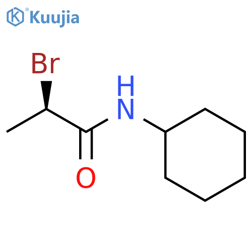 Propanamide, 2-bromo-N-cyclohexyl-, (R)- structure