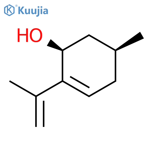 2-Cyclohexen-1-ol, 5-methyl-2-(1-methylethenyl)-, cis- structure