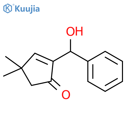 2-Cyclopenten-1-one, 2-(hydroxyphenylmethyl)-4,4-dimethyl- structure