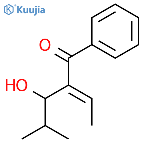 1-Pentanone, 2-ethylidene-3-hydroxy-4-methyl-1-phenyl-, (E)- structure
