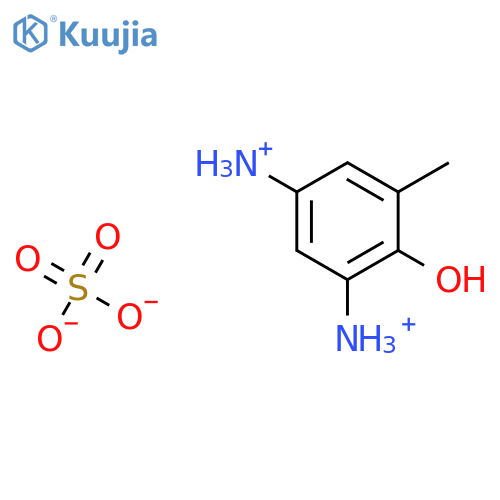 (5-azaniumyl-2-hydroxy-3-methyl-phenyl)azanium sulfate structure