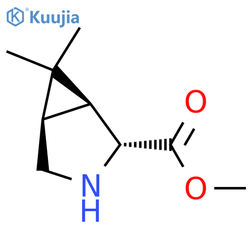 (1S,2R,5R)-methyl-6,6-dimethyl-3-azabicyclo[3.1.0]hexane-2-carboxylate structure