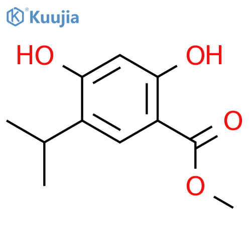 Methyl 2,4-dihydroxy-5-isopropylbenzoate structure