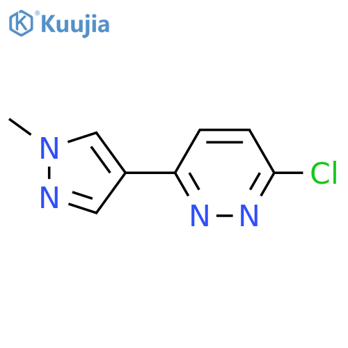 3-Chloro-6-(1-methyl-1H-pyrazol-4-yl)pyridazine structure