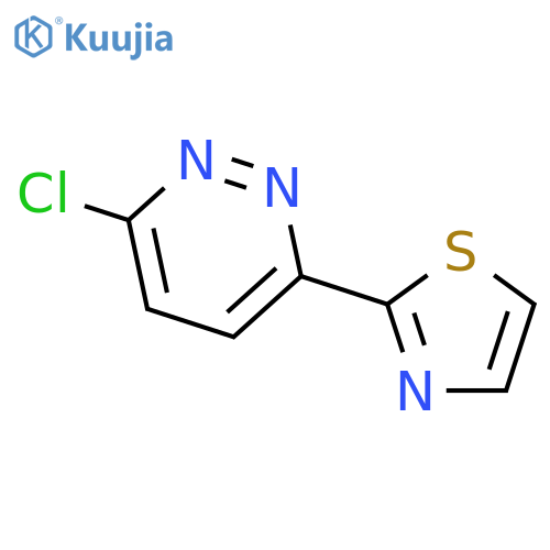 3-chloro-6-(1,3-thiazol-2-yl)pyridazine structure