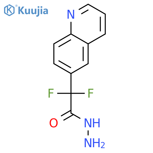 2,2-difluoro-2-(quinolin-6-yl)acetohydrazide structure