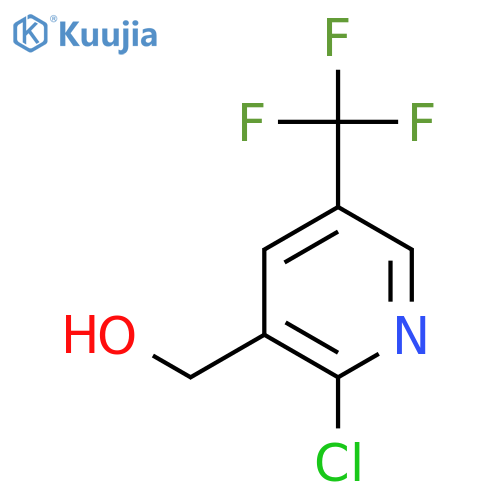 (2-Chloro-5-(trifluoromethyl)pyridin-3-yl)methanol structure