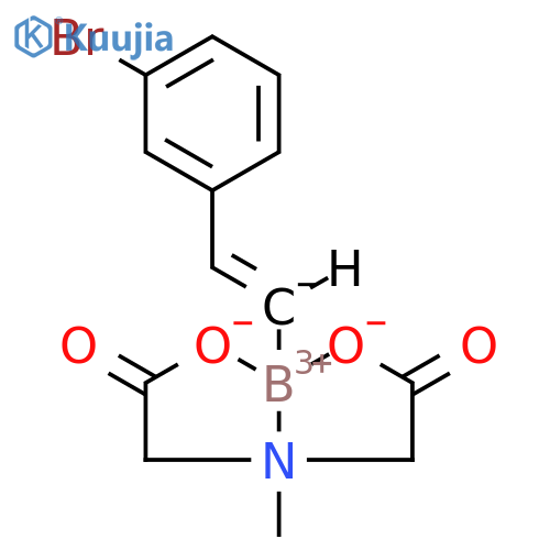 [(E)-2-(3-Bromophenyl)ethenyl)]boronic acid MIDA ester structure