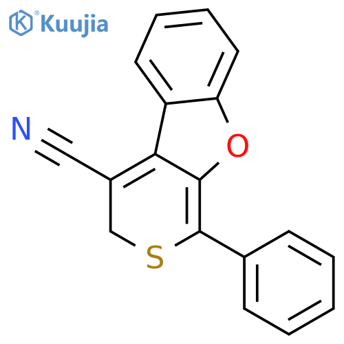 3H-Thiopyrano[3,4-b]benzofuran-4-carbonitrile, 1-phenyl- structure