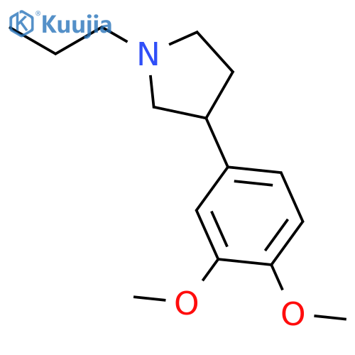 Pyrrolidine, 3-(3,4-dimethoxyphenyl)-1-propyl- structure