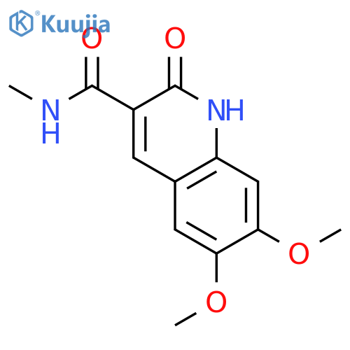 3-Quinolinecarboxamide, 1,2-dihydro-6,7-dimethoxy-N-methyl-2-oxo- structure