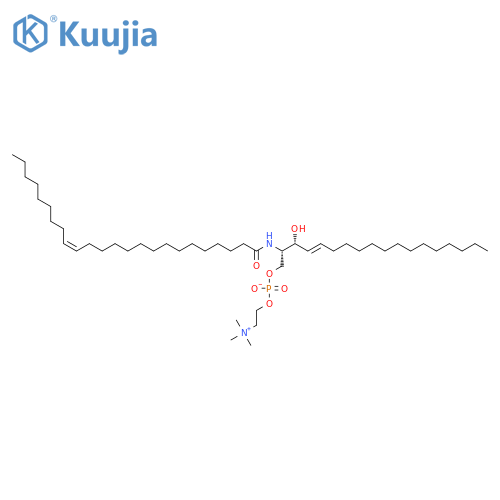 (7S,23Z)-4-hydroxy-7-(1R,2E)-1-hydroxy-2-hexadecen-1-yl-N,N,N-trimethyl-9-oxo-3,5-dioxa-8-aza-4-phosphadotriacont-23-en-1-aminium 4-Oxide Inner Salt structure