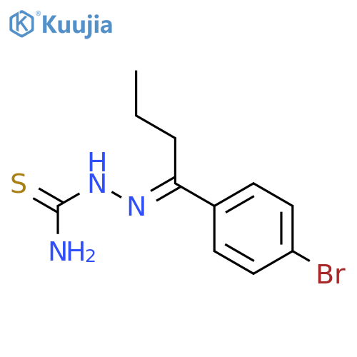 Hydrazinecarbothioamide, 2-[1-(4-bromophenyl)butylidene]- structure